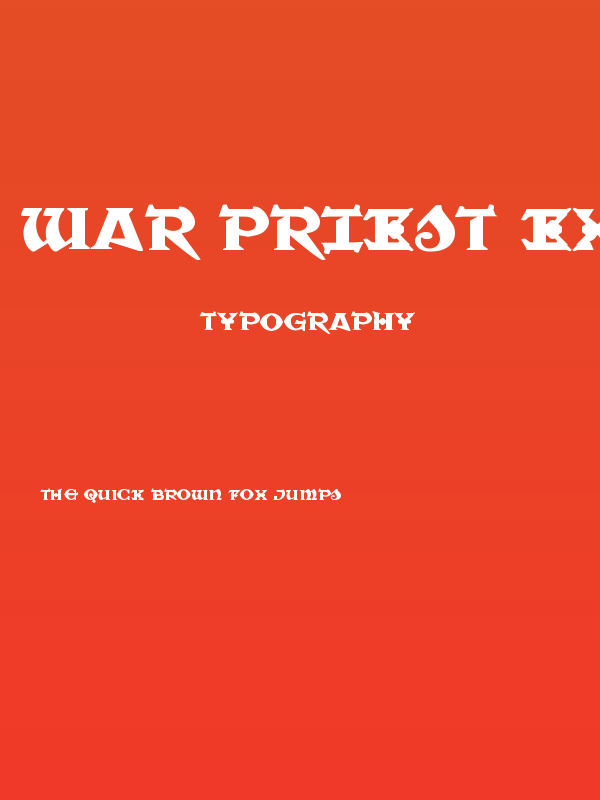 War Priest Expanded Poster
