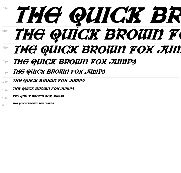 War Priest Italic Waterfall