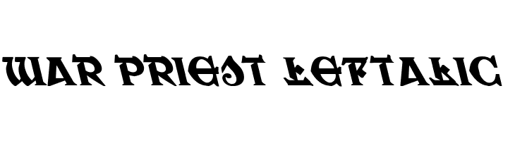 War Priest Leftalic  Frei Schriftart Herunterladen