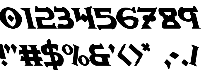War Priest Leftalic Font OTHER CHARS