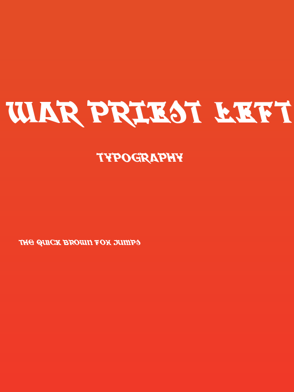 War Priest Leftalic Poster