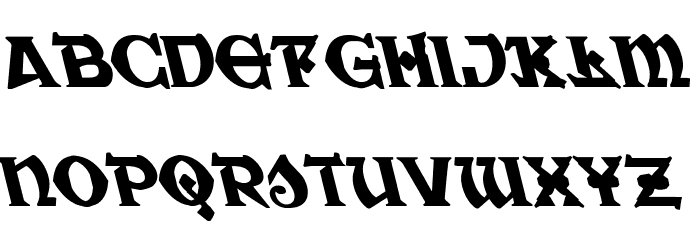 War Priest Leftalic Font LOWERCASE
