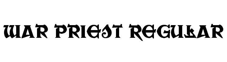 War Priest Regular  Free Fonts Download