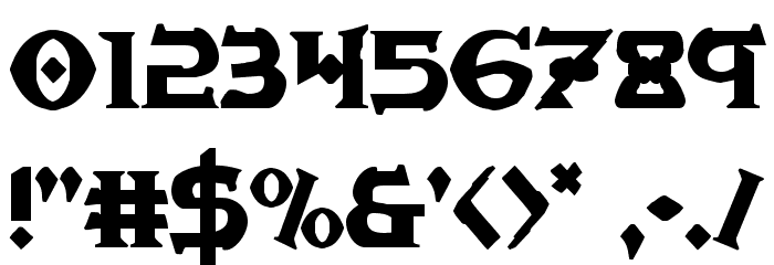 War Priest Regular Font OTHER CHARS