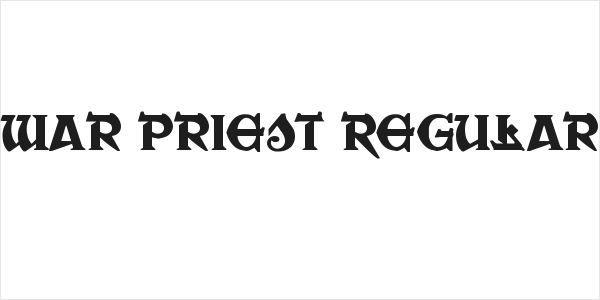 War Priest Regular Logo