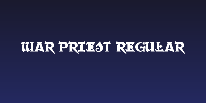 War Priest Regular Social Header