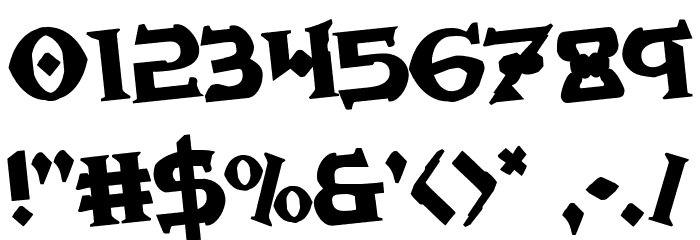 War Priest Rotate Regular Font OTHER CHARS