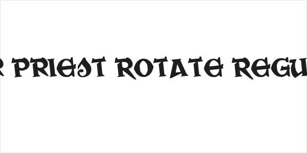 War Priest Rotate Regular Logo