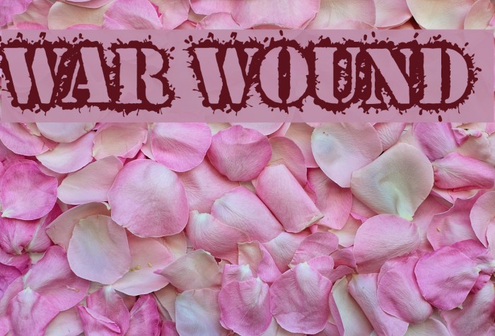 War Wound Font examples