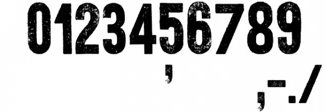 War is Over Font OTHER CHARS