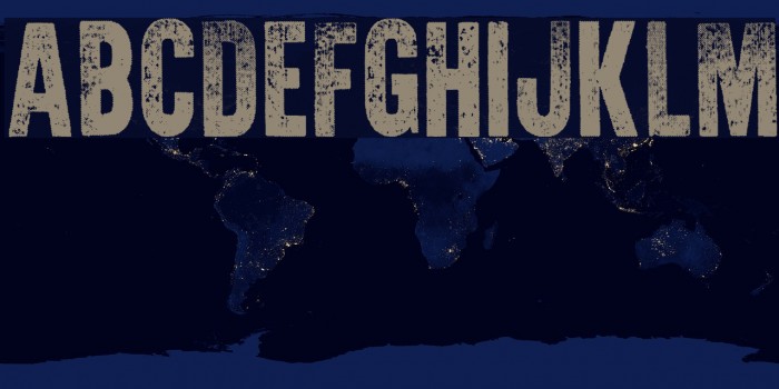 War is Over Font examples