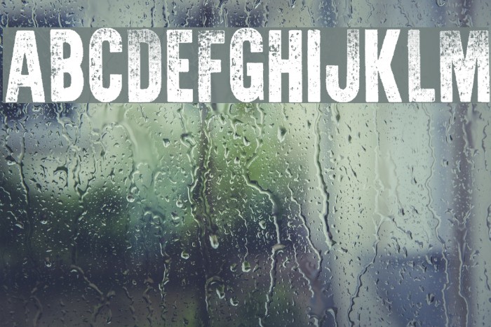 War is Over Font examples
