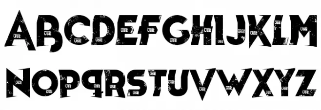 War of Death Bold 字体 大写