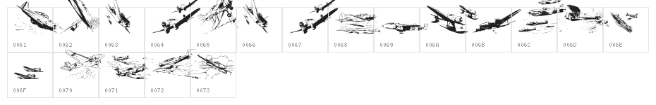 WarIIWarplanes Character Map