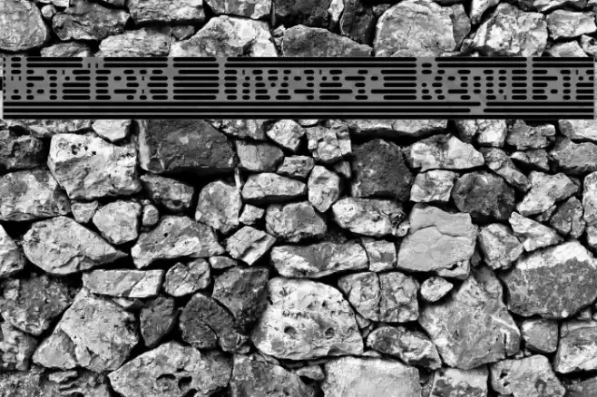 WarText Inverse Regular Font examples