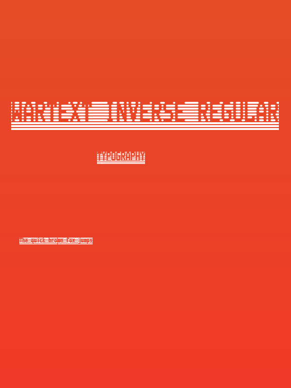 WarText Inverse Regular Poster