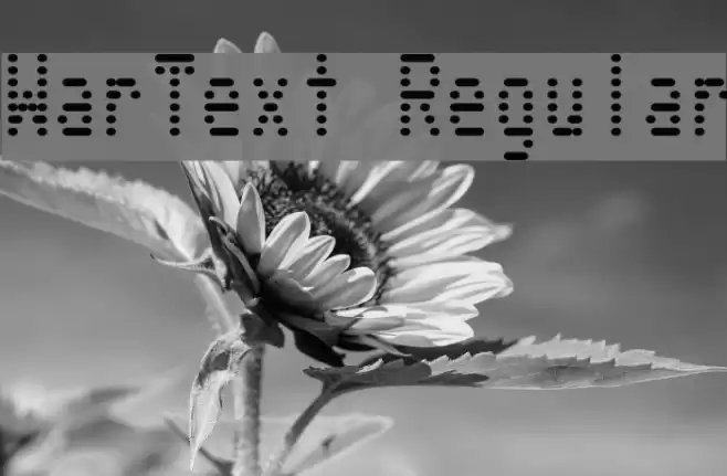 WarText Regular Font examples