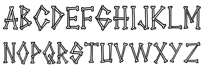 Warbones Font LOWERCASE