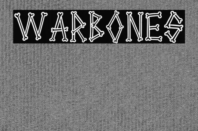 Warbones Font examples