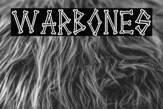 Warbones Font examples