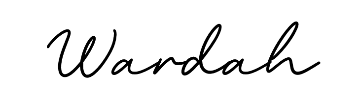 Wardah  フリーフォントのダウンロード