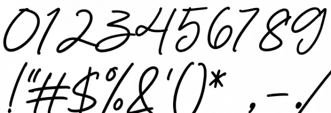 Wardah Font OTHER CHARS