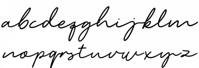 Wardah Font LOWERCASE