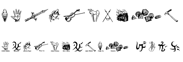 Warded Man Font OTHER CHARS