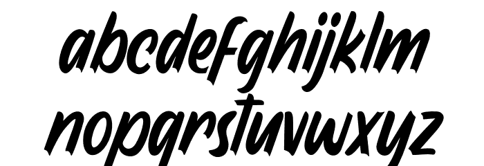 Wardness Font LOWERCASE