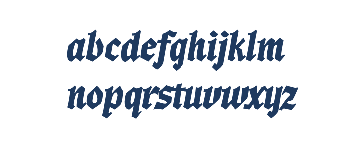 Wardshus Calligraphy PERSONAL Regular Lowercase