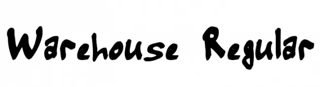 Warehouse Regular  Frei Schriftart Herunterladen