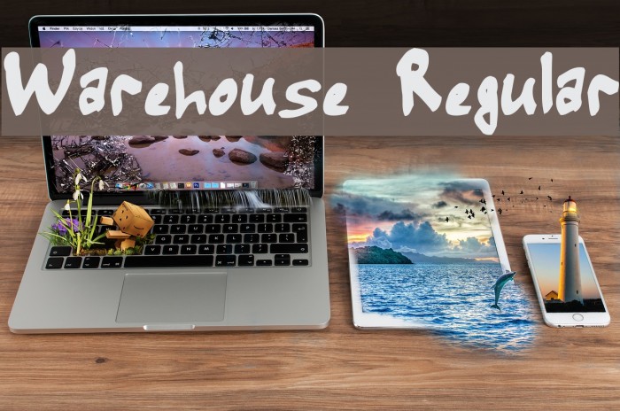 Warehouse Regular Font examples