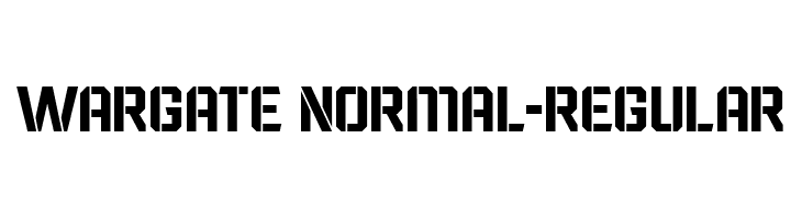 Wargate Normal-Regular  Frei Schriftart Herunterladen