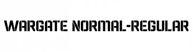 Wargate Normal-Regular  नि: शुल्क फ़ॉन्ट्स डाउनलोड
