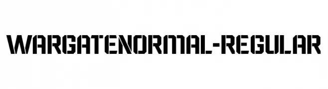 Wargate Normal-Regular  नि: शुल्क फ़ॉन्ट्स डाउनलोड