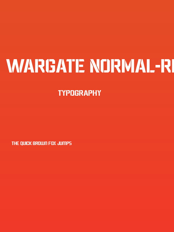 Wargate Normal-Regular Poster