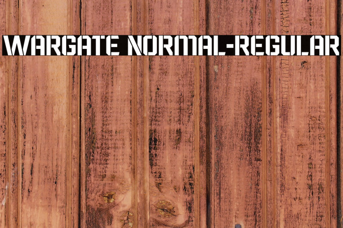 Wargate Normal-Regular Example 1