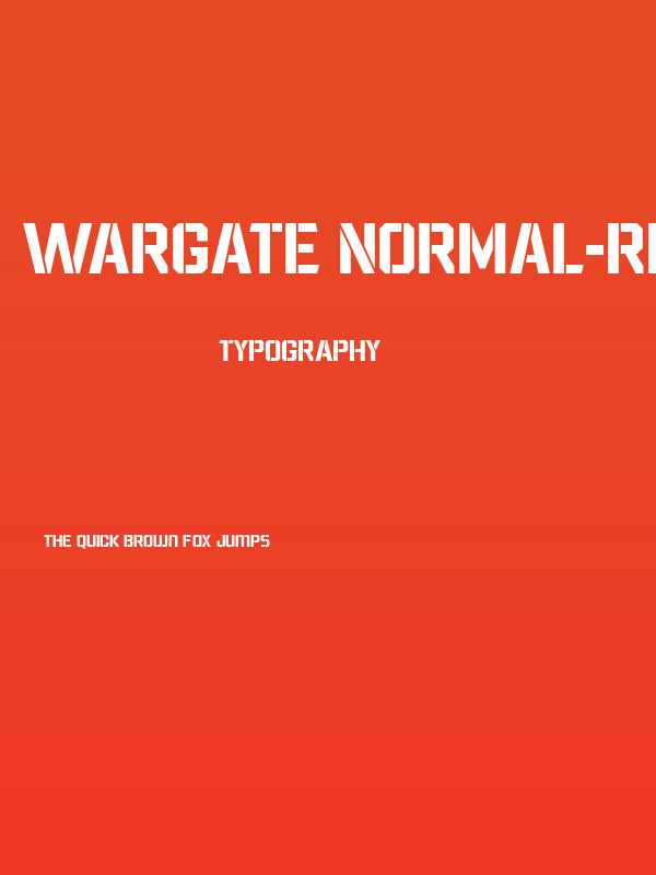 Wargate Normal-Regular Poster