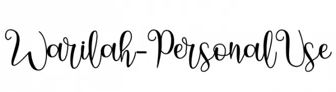 Warilah - Personal Use  Fuentes Gratis Descargar