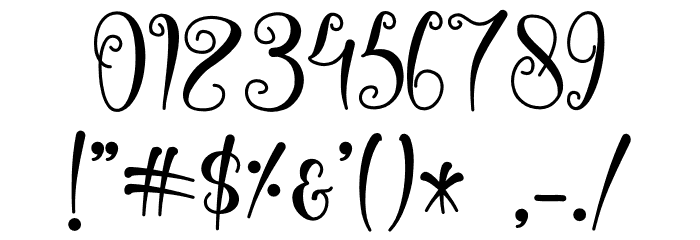 Warilah - Personal Use Font OTHER CHARS