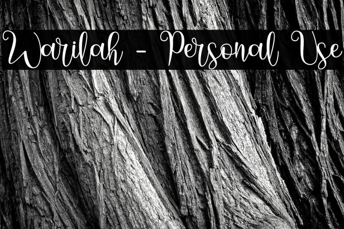 Warilah - Personal Use Example 3