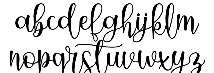 Warilah - Personal Use Font LOWERCASE