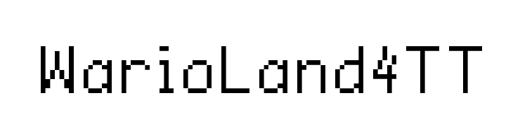 WarioLand4TT  नि: शुल्क फ़ॉन्ट्स डाउनलोड