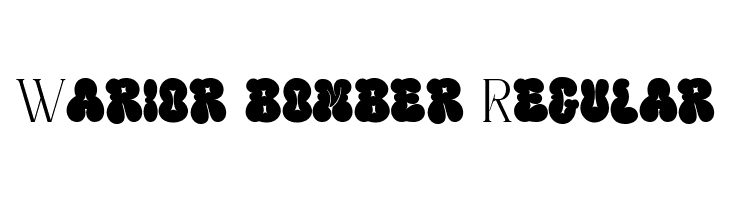 Warior bomber Regular  Fuentes Gratis Descargar