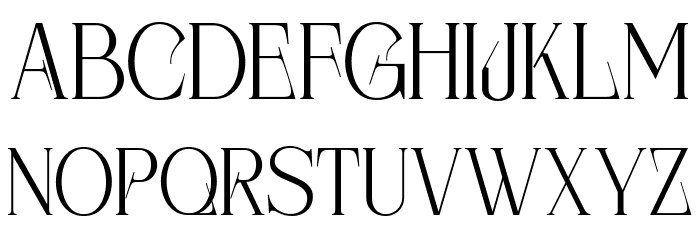 Warior bomber Regular Font UPPERCASE