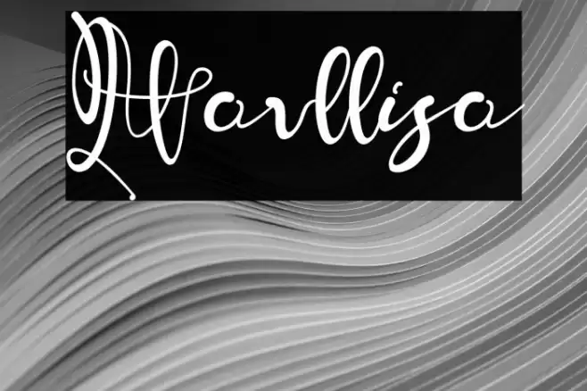 Warllisa Font examples