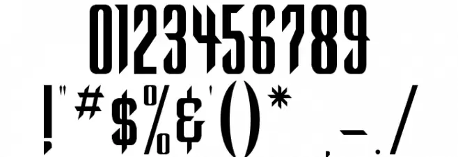 Warlock Regular フォント その他の文字
