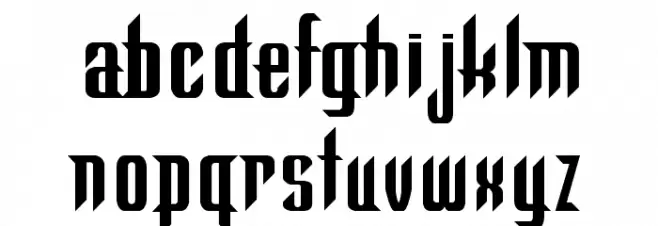 Warlock Regular フォント 小文字