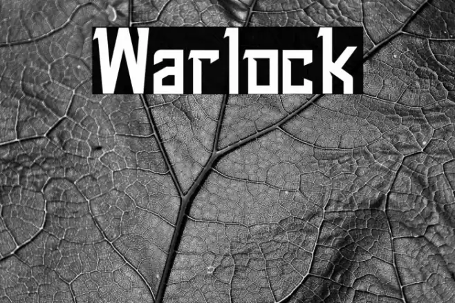 Warlock Font examples