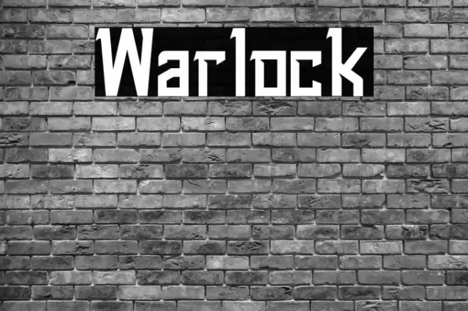 Warlock Font examples